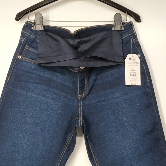 Time and Tru Maternity straight jeans women's size Large (12 - 14) full panel - Picture 2 of 8